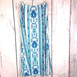Chico’s Light and Dark Blue Maxi Skirt